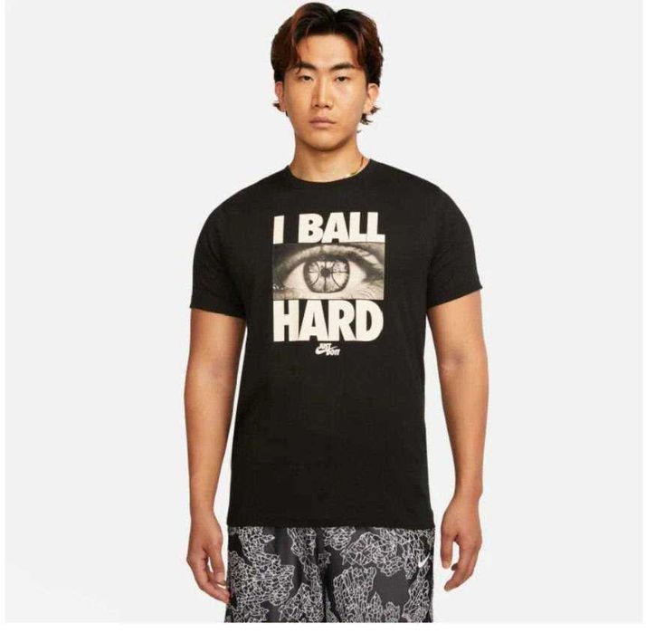 Футболка унисекс Nike Basketball I Ball Hard Dri-Fit T-Shirt in black
