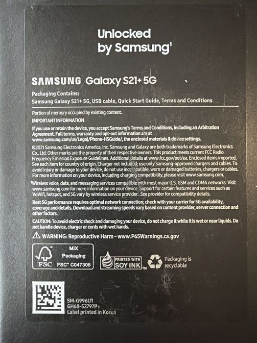 Samsung S21 plus 5G