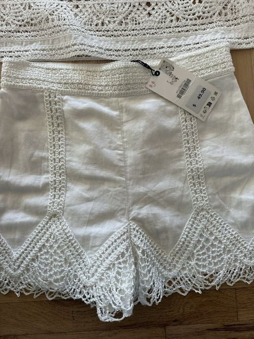 ZARA - Нови беодирани панталони и пола размер XS/ S