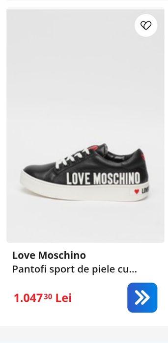 Adidasi LOVE MOSCHINO originali 100% marimea 37,38,39 colectia noua