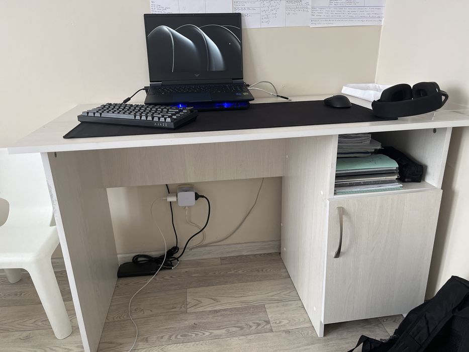 Стол белый 120х60х70
