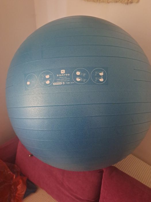 Minge Fitness Gym ball Mărimea 2 (55-60 cm) Albastru