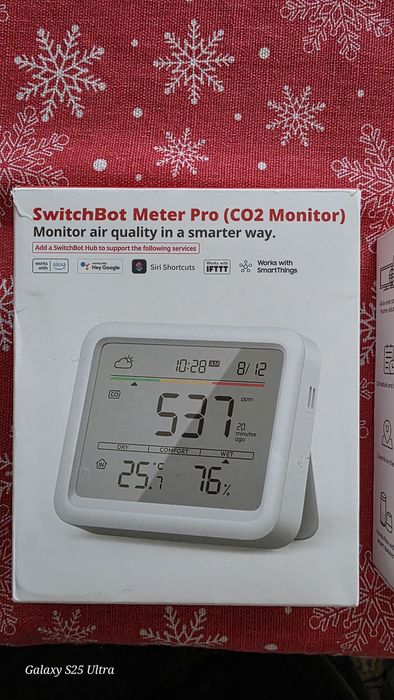 Термометър и хигрометър SwitchBot Meter Pro