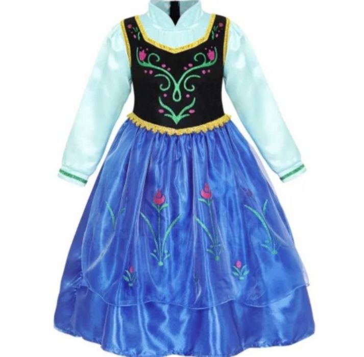 Рокля- костюм на Ана от Замръзналото Кралство+подарък Аксесоари!