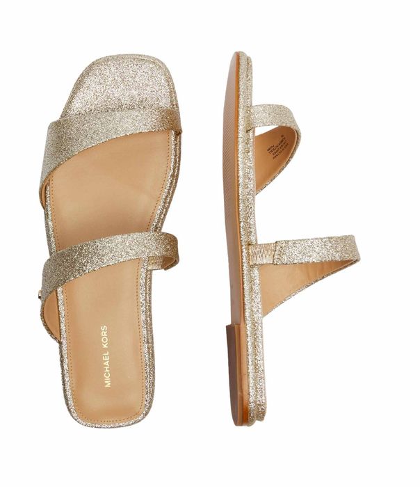Дамски чехли Michael Kors Gold 35.36