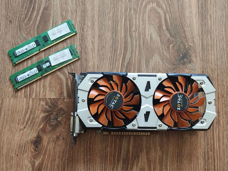 Видекарта zotac gtx 750ti и озу оперативки ddr3 4gb