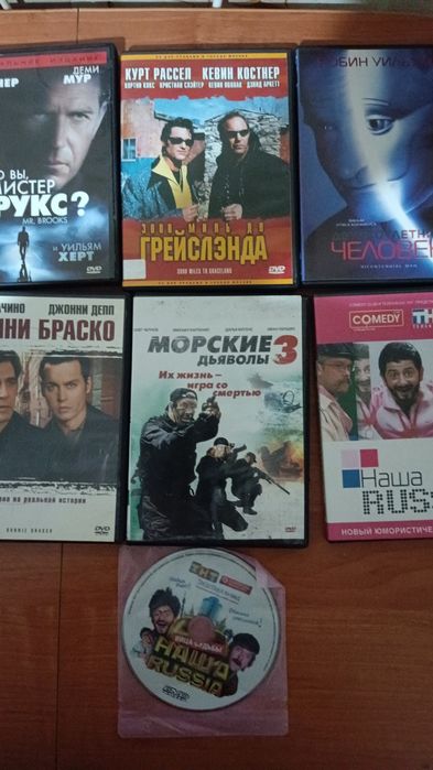 Продам видео диски фильмы, юмор, по 500
