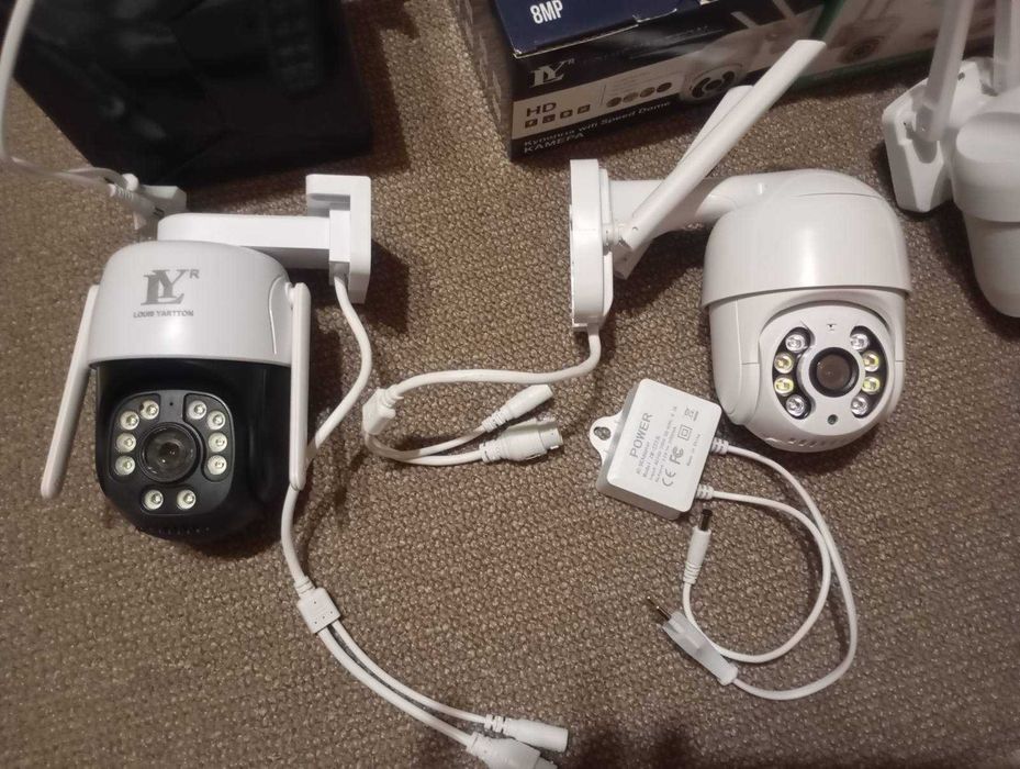 8MP ICSEE КАМЕРА Външна Водоустойчива WiFi + LAN Куполна PTZ IP CAMERA