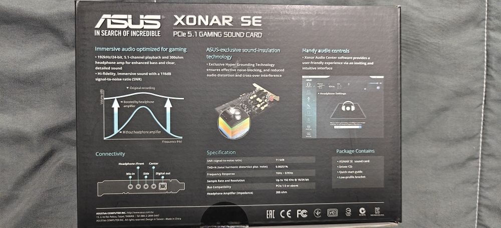 Гейминг саундкарта ASUS XONAR SE