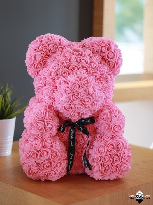 Мече изработено от рози перфектният подарък / Rose bear / Мече от Рози