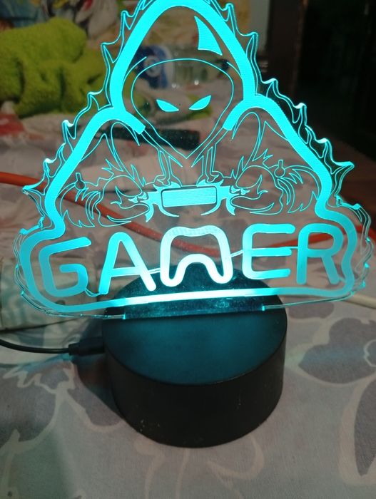 Creative 3d visualization lamp