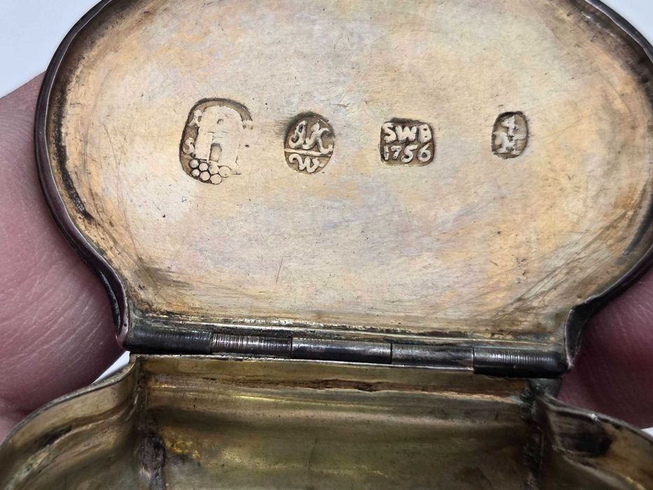 Cutiuta vintage argint 1756