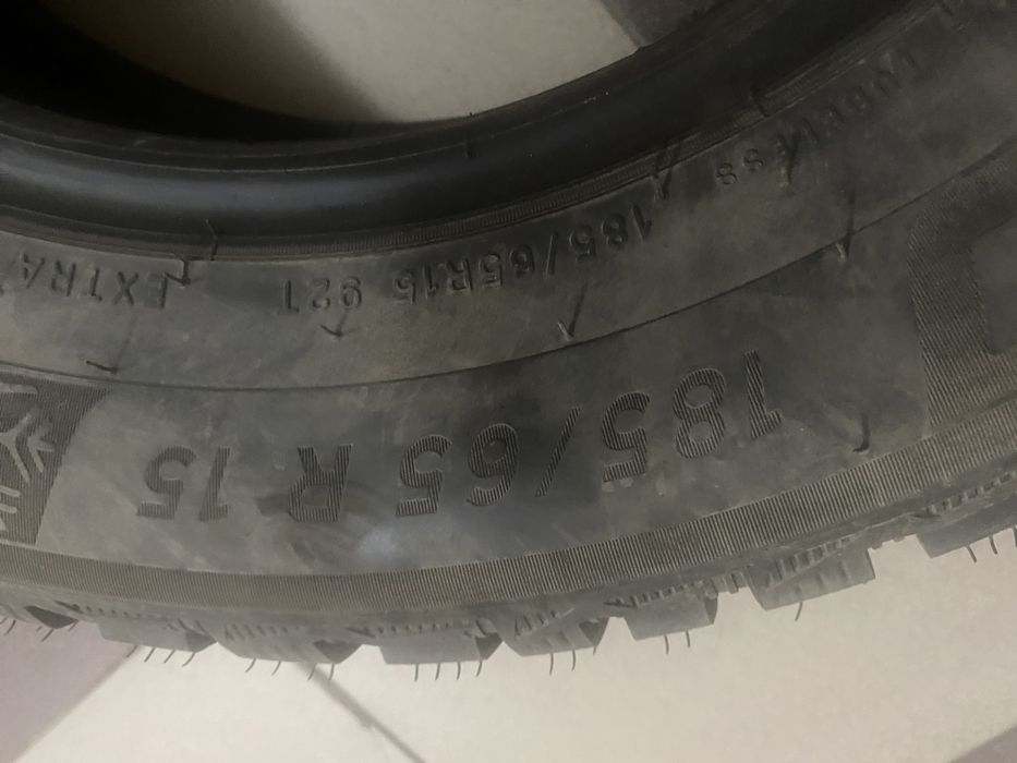 Шины зимние Michelin шипы 185/65/15