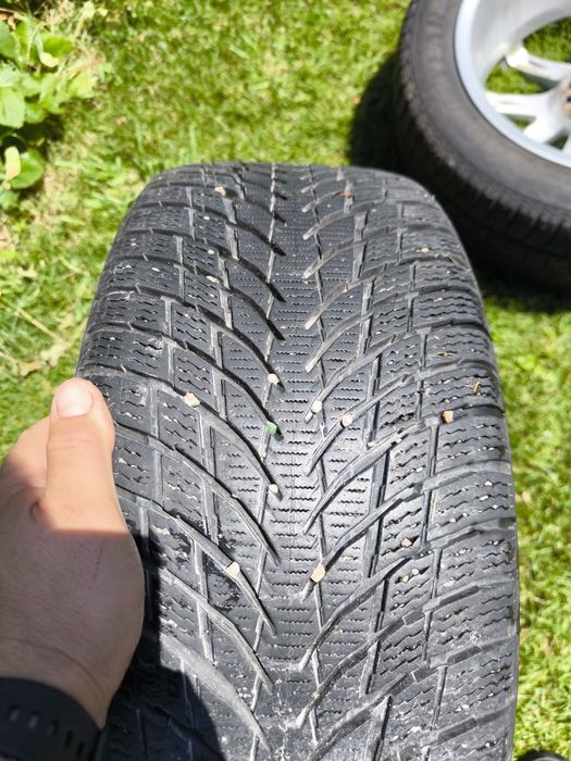Jante 5X112 17 OEM Audi cu anvelope bune M+S VOLKSWAGEN AUDI SKODA SEAT MERCEDES