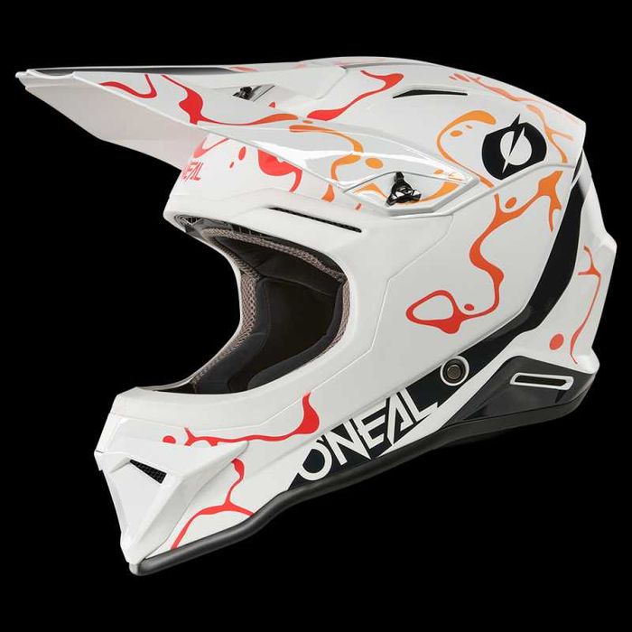 Каска O'NEAL 1SERIES Splash White/Orange V.26