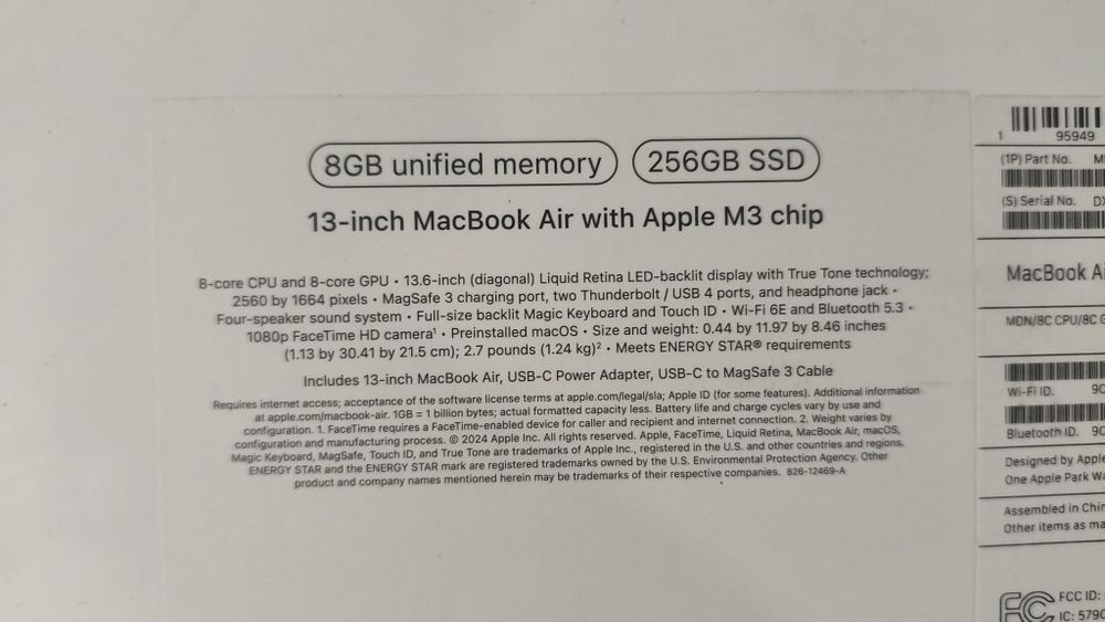 MacBook Air m3 chip