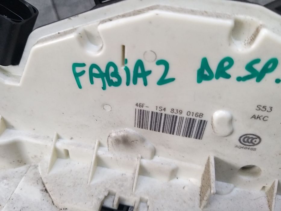 Broasca usa dreapta spate skoda fabia 2 5j 46f1s4839016b