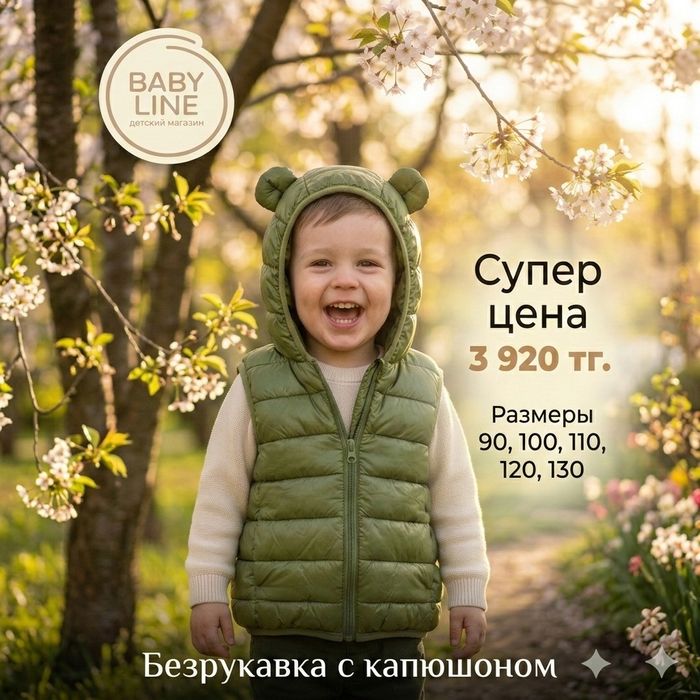 Безрукавки детские