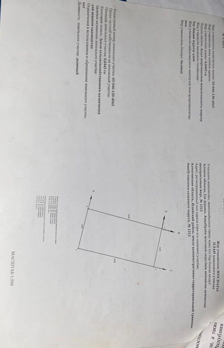 Продам Участок Село Кокайнар