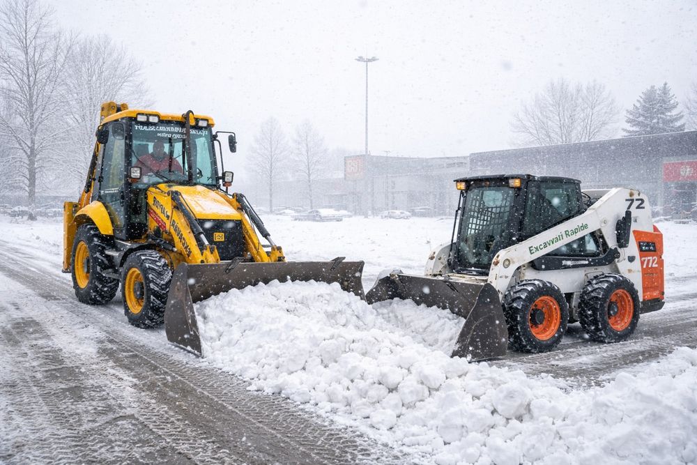Utilaje de inchiriat buldoexcavator bobcat