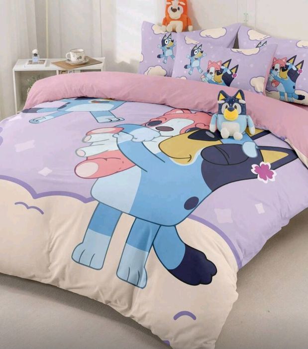 Спални комплекти и одеало за деца на Блуи и Бинго