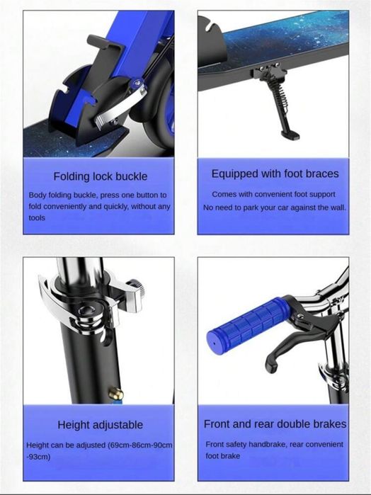 Trotineta noua pliabila / ultimele 3 / Neagra