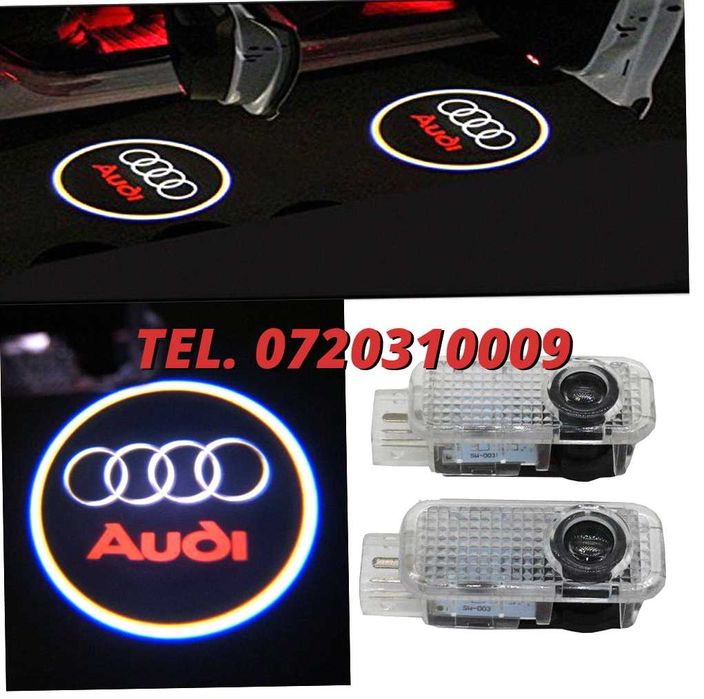 Proiectoare Logo Audi Portiera  Led Laser emblema sigla Holograma