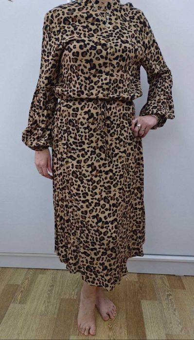 Платье леопардовое, shein фирма,размер М