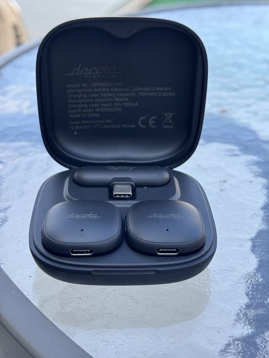 Set 2 Microfoane Wireless Lavalieră Dacota Platinum (USB-C) ANC