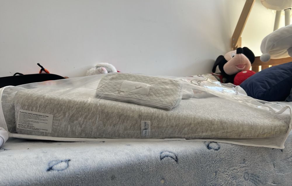 Saltea antiregurgitare bebelusi 60x40x2/10 cm