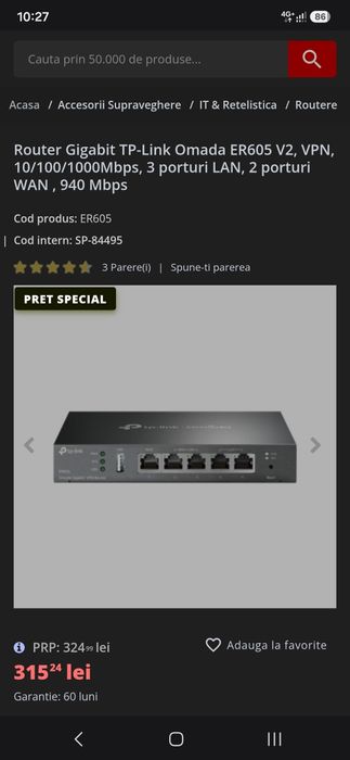 Router TP-Link Omada ER605