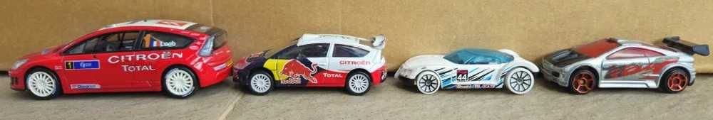 Colectie 4 masini: 2 hot wheels, 2 Norev dintre care una la scara 1/43