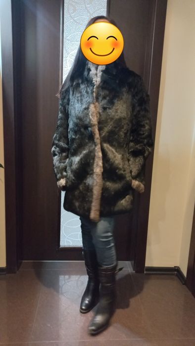 Палто естествен косъм