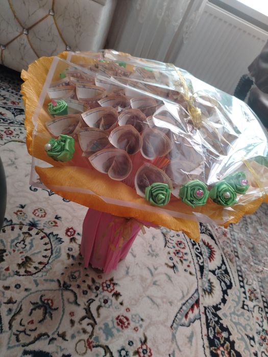 Денежный букет на тои