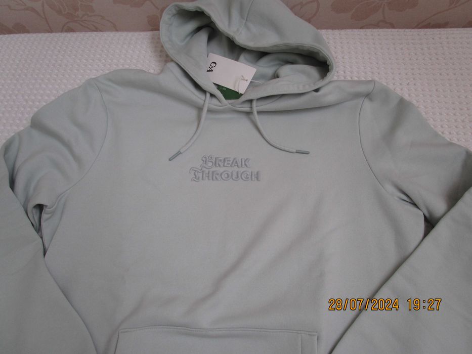 Мъжки суитшърт, размер L, бледо зелен