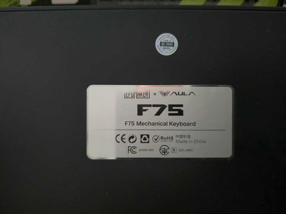 EPOMAKER AULA F75 Gasket TriMode Hot Swap RGBKnob LEOBOG Reaper Switch