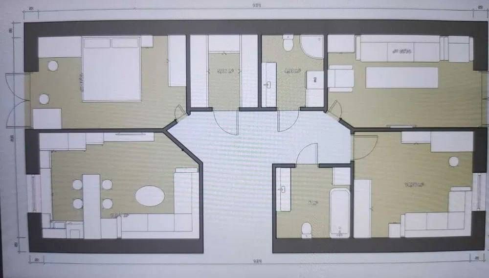 ЖК Пойтахт Гавхари, 3-х комнатная квартира. 100м2.