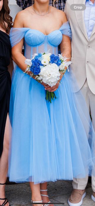 Rochie cununie - din Tulle - Baby Blue - Andreea Dogaru