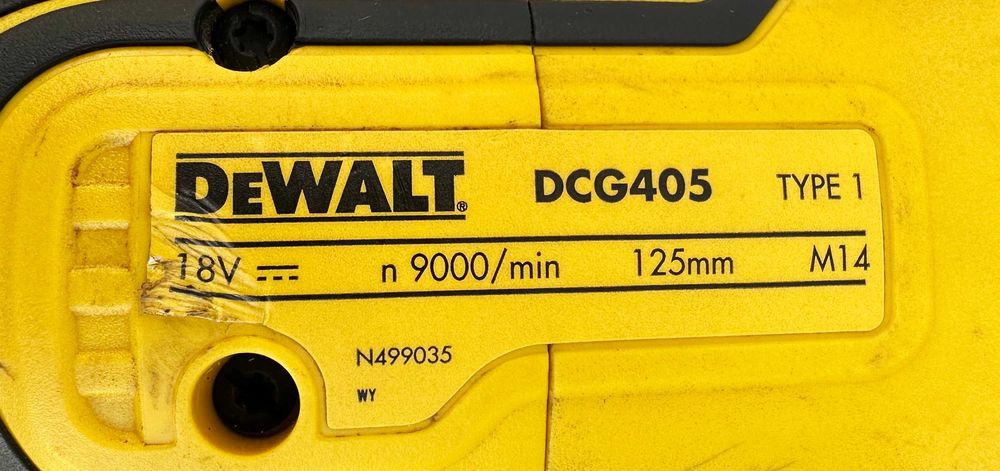 DeWALT DCG405 - Безчетков ъглошлайф 18V 5.0Ah като нов!
