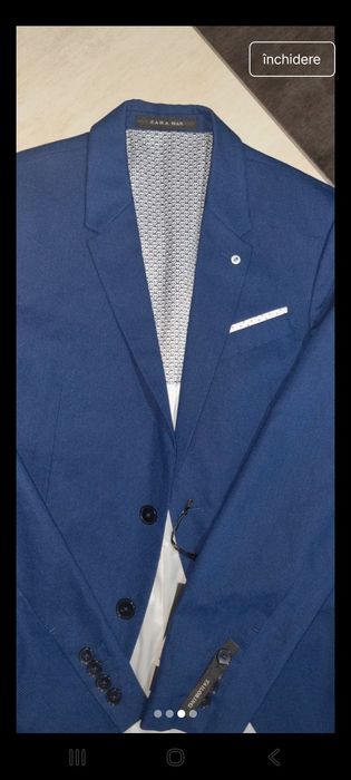 Sacou barbat Zara S/48 nou