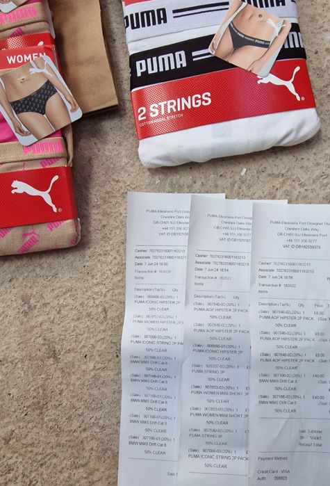Set Dama Boxeri Tanga Puma Originali adusi din anglia set 2 p. sau 3p.