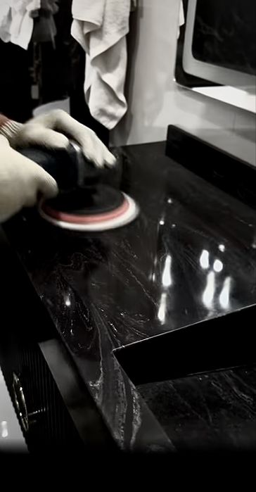 Полировка столешниц, санузлов и других изделий из исскуственного камня