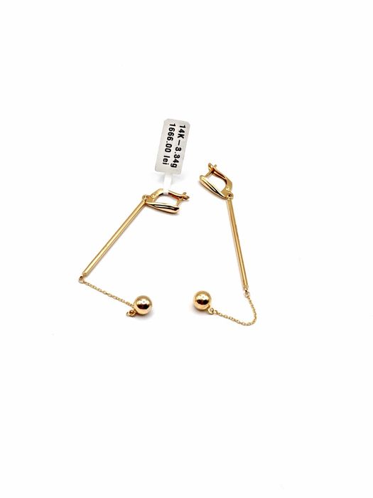 Bijuteria Royal cercei din aur 14k 3.34 gr