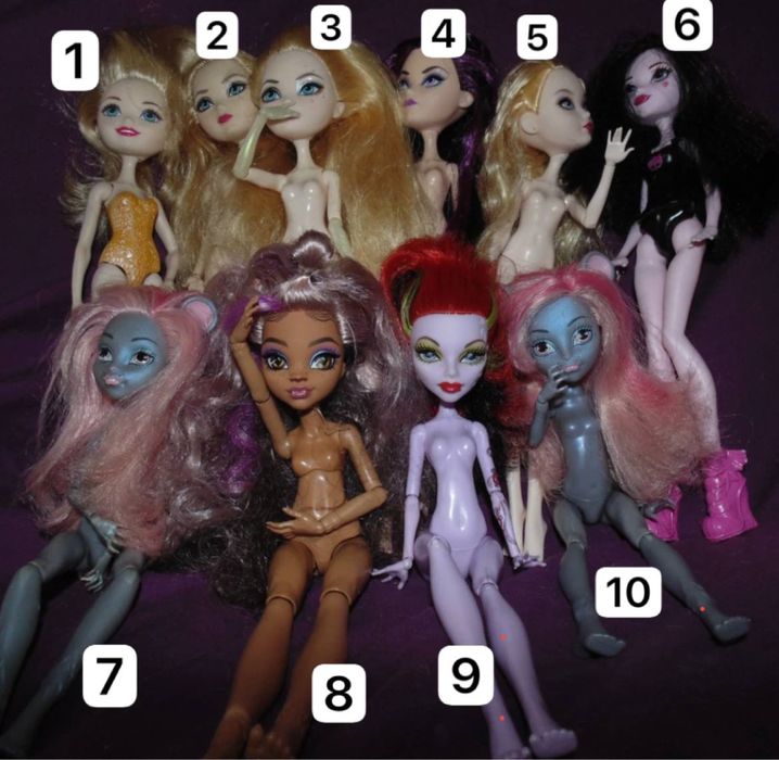 Куколки Monster High и Ever after high
