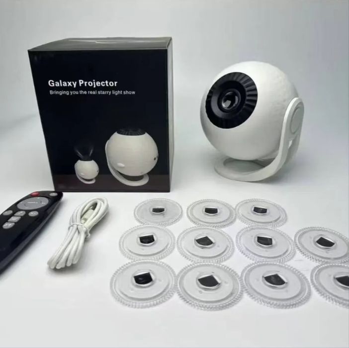 Ночник проектор с пультом Звездное небо 12 проекцией