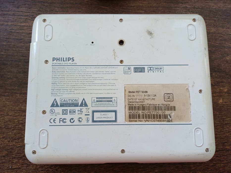 Dvd player portabil Philips