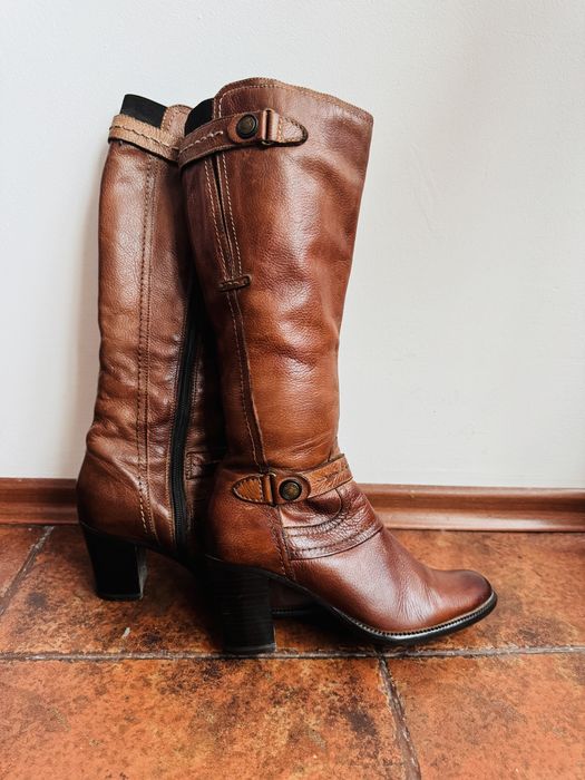 Оригинални ботуши Marco Tozzi (естествена кожа)