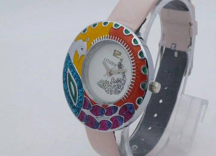 Ceas de dama Citizen cu paun, deosebit, unicat, made in Japonia