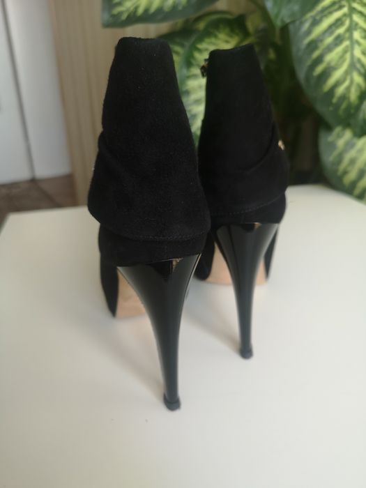 Боти естествен велур Vero Cuoio