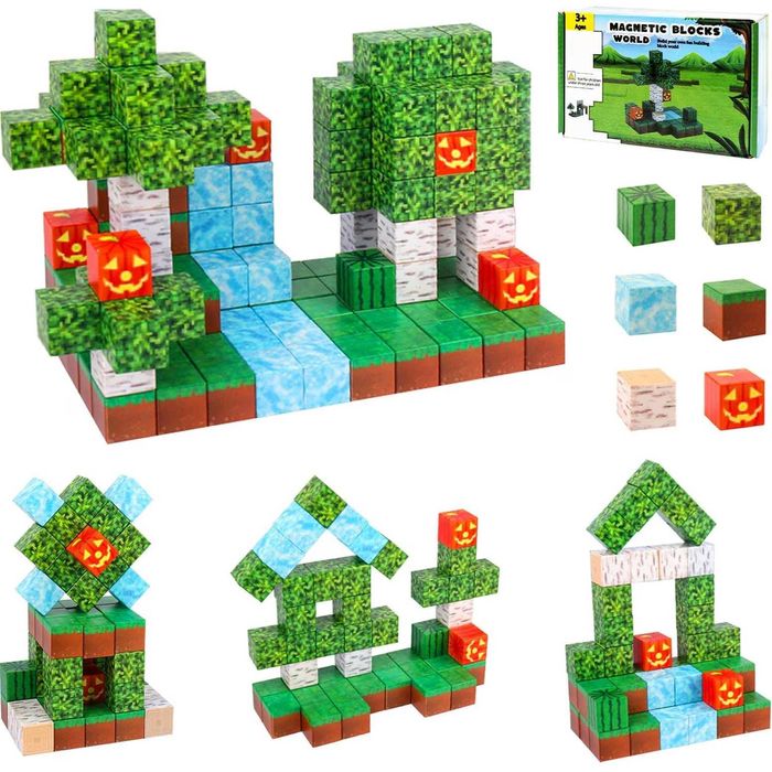 Магнитни кубчета Майнкрафт 50ч